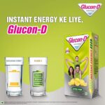 Glucon-D Nimbu Pani Glucose Powder(200g, Refill)| For Tasty Tangy Flavoured Glucose Drink| Provides Instant Energy| Vitamin C Support Immunity| Contains Calcium for Bone