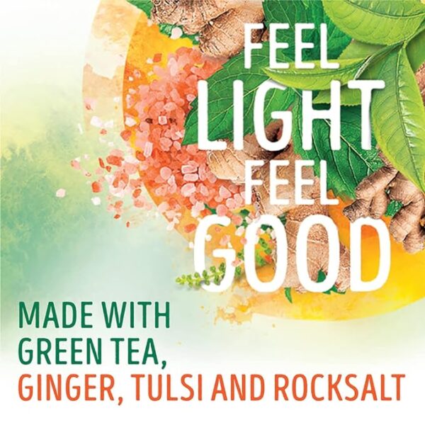 Lipton SipNDigest with Green Tea, Ginger, Tulsi & Rock Salt (Spiced Green Tea Bags), 25 Pcs, 45 grams