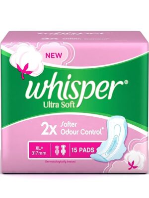 Whisper Ultra Soft XL Plus Sanitary Pads - 15 Count