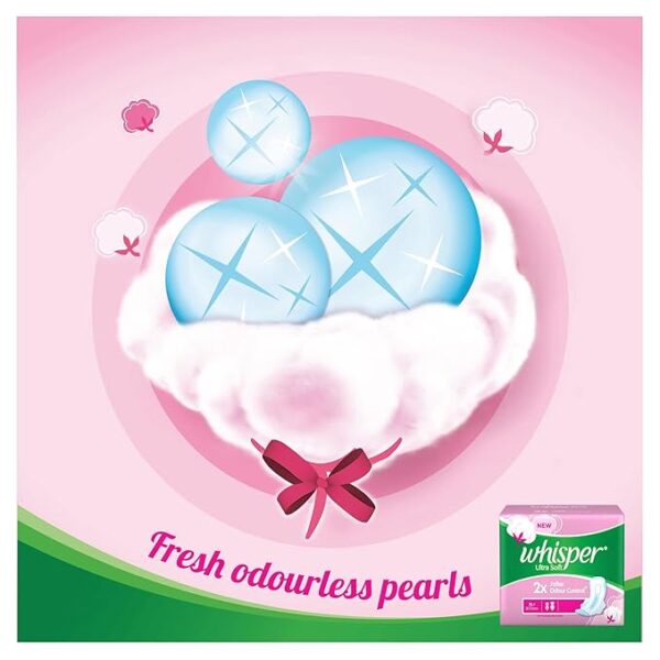 Whisper Ultra Soft XL Plus Sanitary Pads - 15 Count