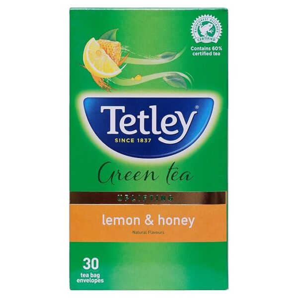 Tetley Green Tea - Lemon & Honey, 30 Bags