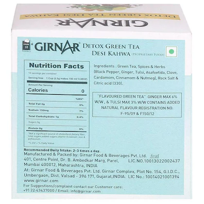 Girnar Desi Kahwa Detox Green Tea Bags 10 pcs