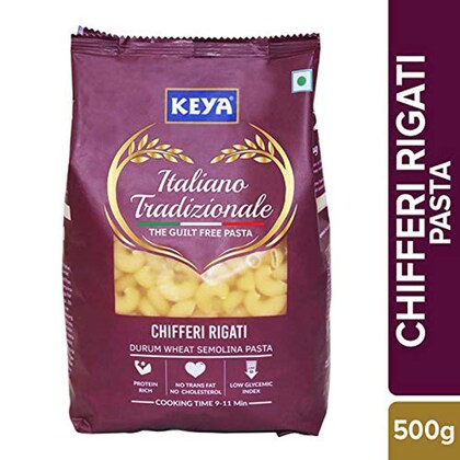 Keya Gourmet Chifferi Rigati Durum Wheat Pasta 500 gm