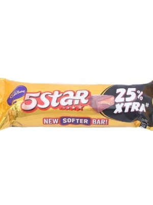 Cadbury 5 Star 5 Star Chocolate Bar, 19.5 g