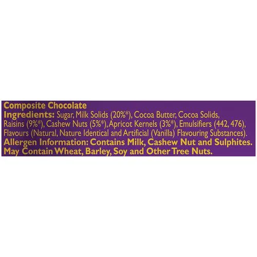 Cadbury Dairy Milk Silk Fruit & Nut Chocolate Bar, 55 g