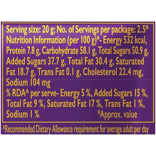 Cadbury Dairy Milk Silk Fruit & Nut Chocolate Bar, 55 g
