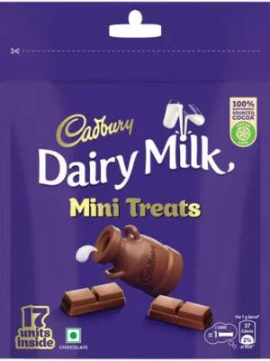 Cadbury Dairy Milk Chocolate Home Treats Pack, 119 g (17 pcs x 7 g Each)