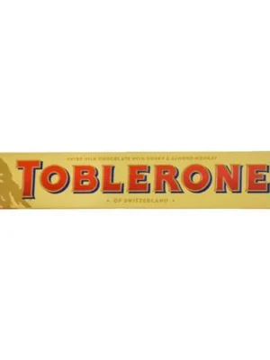 Toblerone Swiss Milk Chocolate - With Honey & Almond Nougat, 100 g