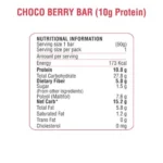 RiteBite Max Protein Bars Choco Berry - 10 g Protein Bar, Healthy Protein Snacks, 50 g