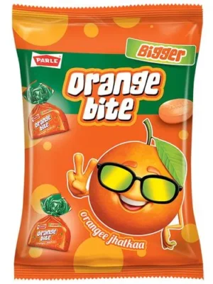 Parle Orange Bite Candy - Bigger, 390 g