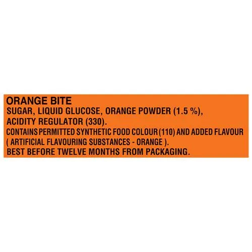 Parle Orange Bite Candy - Bigger, 390 g