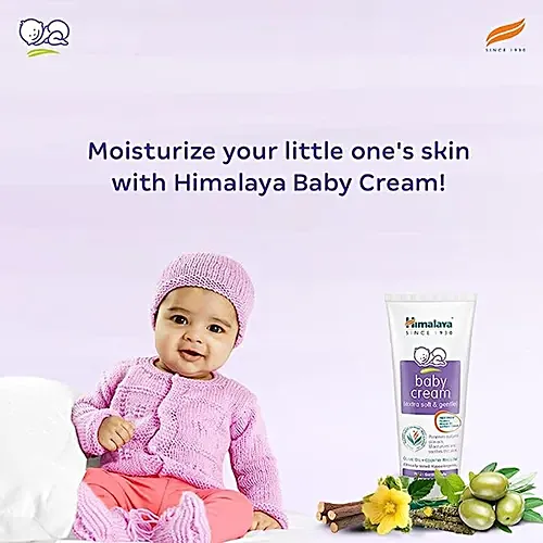 Himalaya Baby Cream - Extra Soft & Gentle, Paraben Free, 50 ml Tube