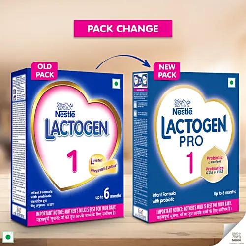 Nestle Lactogen Pro 1 Infant Formula Powder - Upto 6 Months, 400 g Bag-In-Box