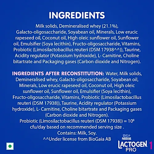 Nestle Lactogen Pro 1 Infant Formula Powder - Upto 6 Months, 400 g Bag-In-Box