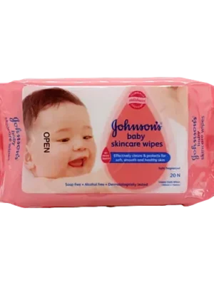 Johnson's baby Skin Care Wipes, 20 pcs