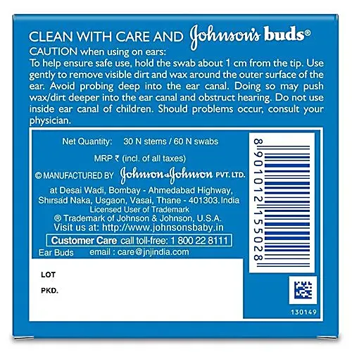 Johnson's baby Buds, 60 pcs