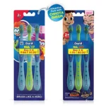 Oral-B Kids Toothbrush - Extra Soft, For Healthier & Cleaner Mouth & Gum, 3 pcs