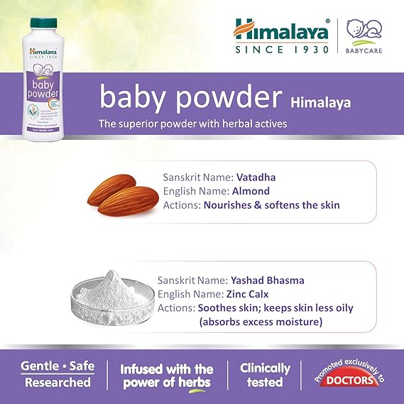 Himalaya Baby Powder | With Zinc Oxide | Pack of 1, 50 GM
