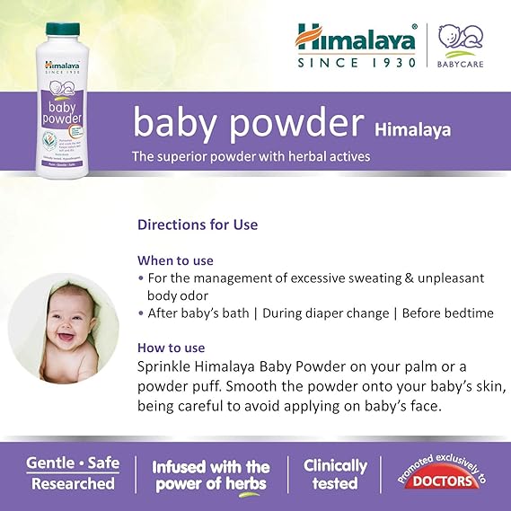 Himalaya Baby Powder | With Zinc Oxide | Pack of 1, 50 GM