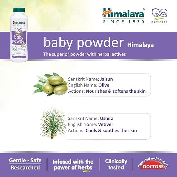 Himalaya Baby Powder | With Zinc Oxide | Pack of 1, 50 GM
