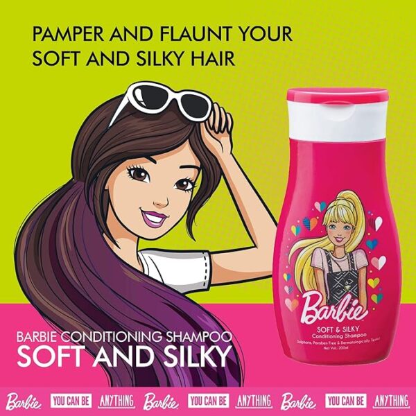 Barbie Shampoo, Soft and Silky, 200 ml, Multi