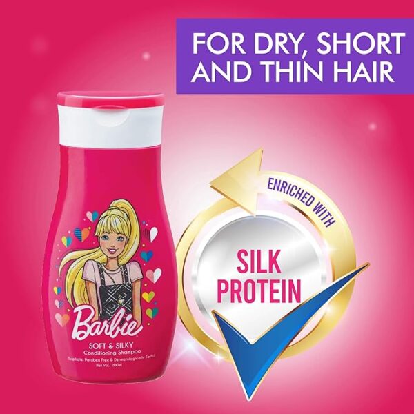Barbie Shampoo, Soft and Silky, 200 ml, Multi